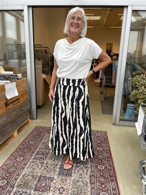 Fastvævet viscose - luksus zebra mønster